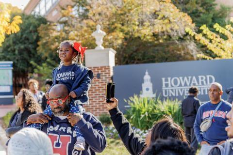 Family at Howard Homecoming 2025