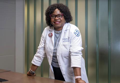 photo of Dr. Okunji at Howard University 