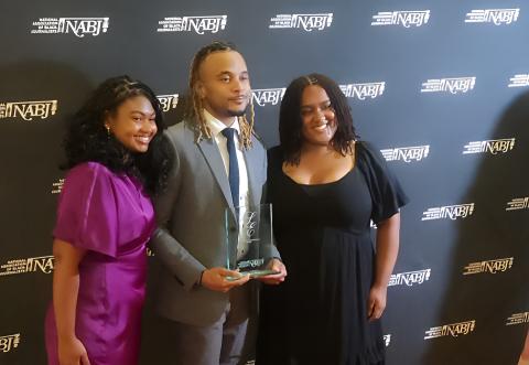Dominic McKenzie he is a SOC professor and students at NABJ.