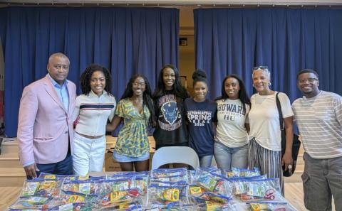 Group photos of Backpack Project Participants