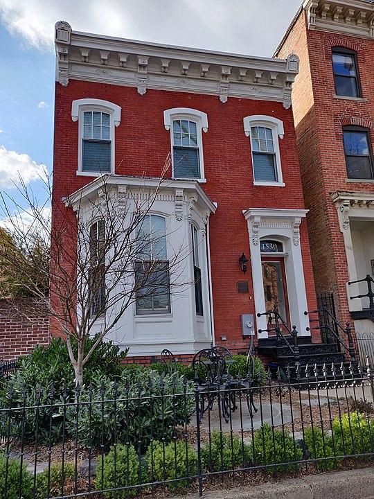 red brick townhouse 