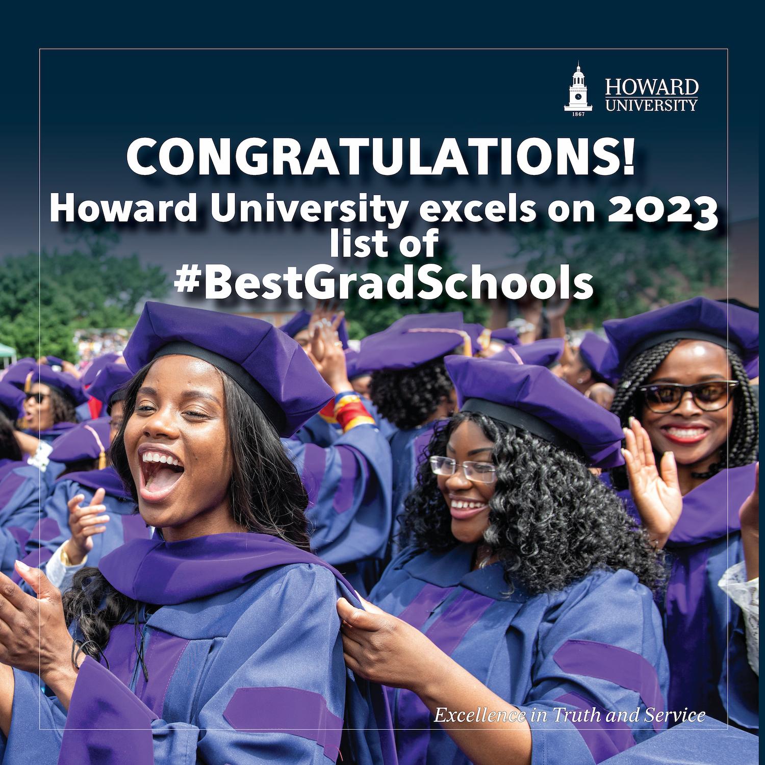 Congratulations! Howard University excels in 2023 list of #BestGradSchools