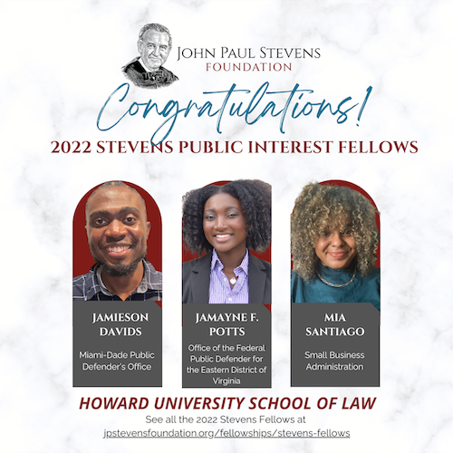 Howard University Stevens Fellows 2022