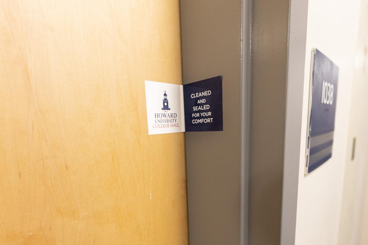 Residence hall rooms are sealed after inspection