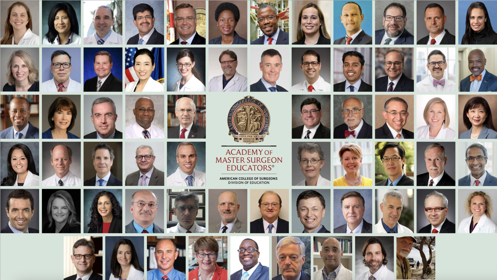 Collage of 2022 Academy of Master Surgeon Inductees 