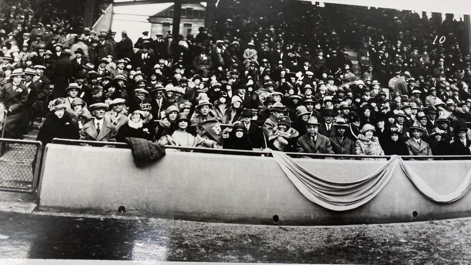 Crowd at the 1924 Howard homecoming game