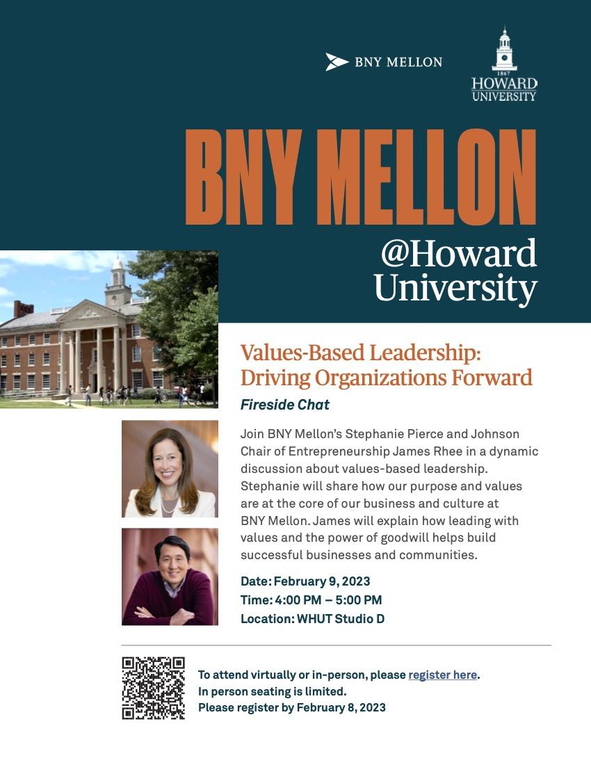 BNY Mellon Day at Howard University Flyer 2023