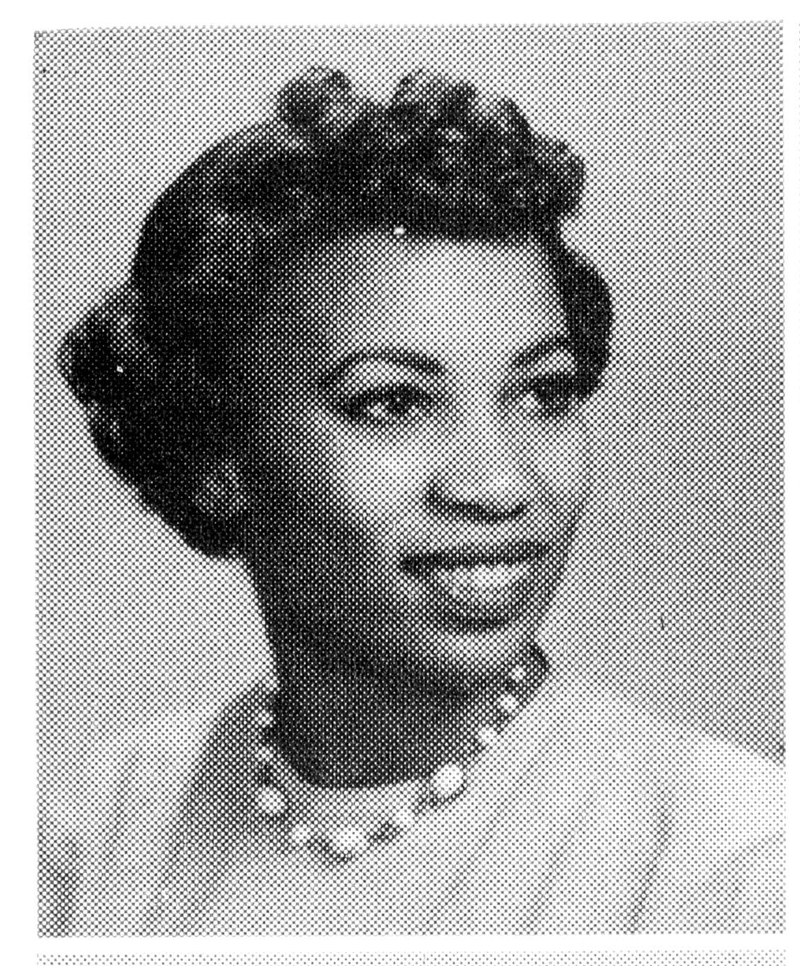 Toni Morrison's Howard University yearbook photo from 1953.
