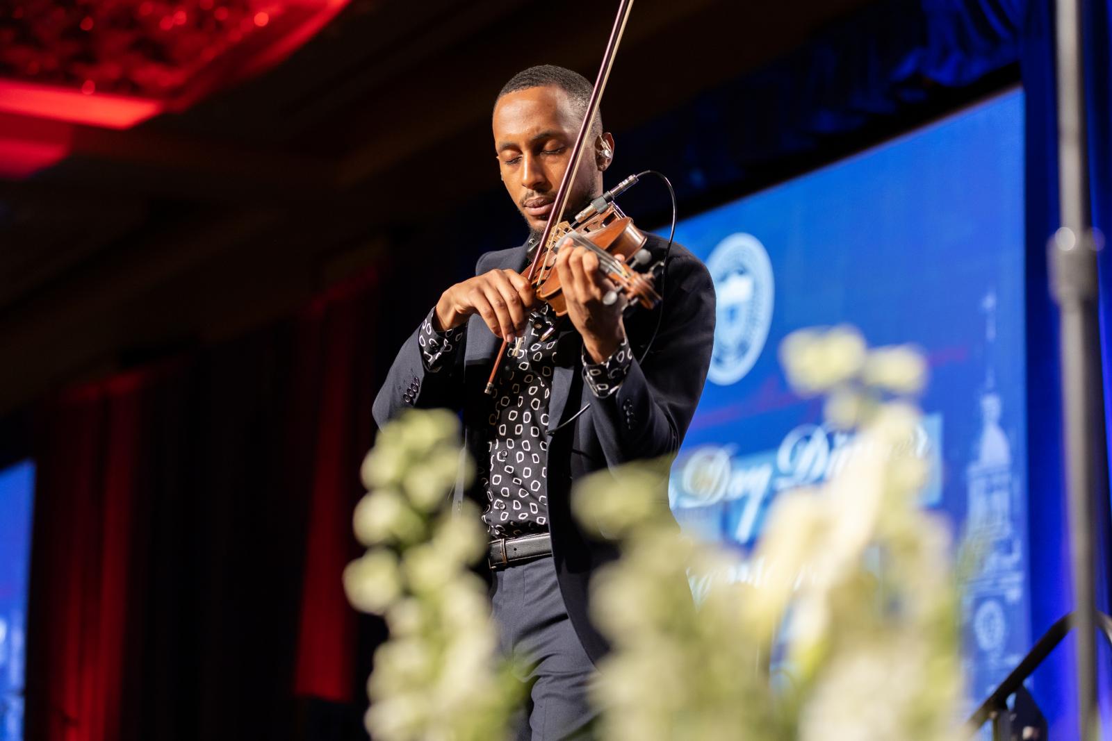Violinist at Charter Day Dinner 2023