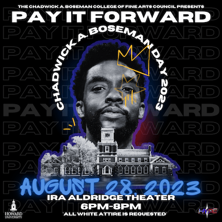 Chadwick A. Boseman Day graphic designed by Noni Garrett