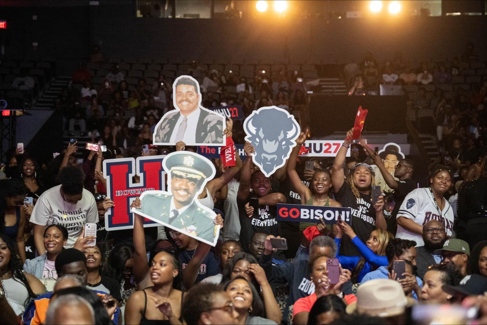 students in crowd