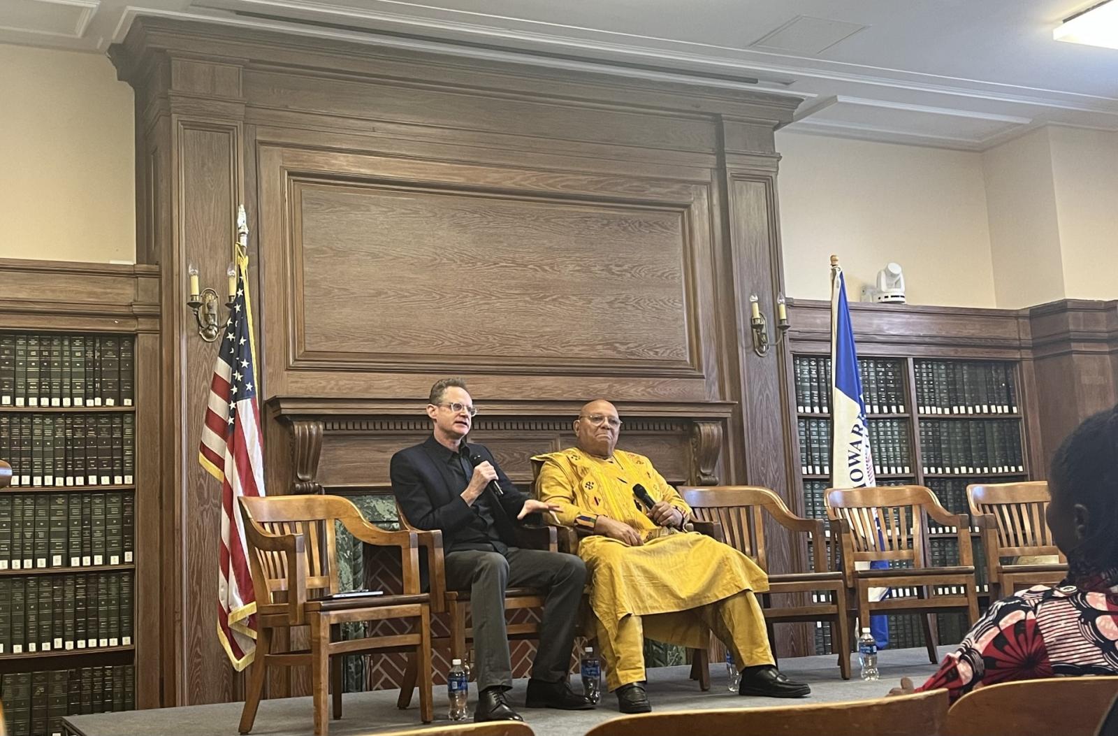 From left to right, photographer Gerald Annan-Forson and anthropologist Jesse Shipley, Ph.D. 