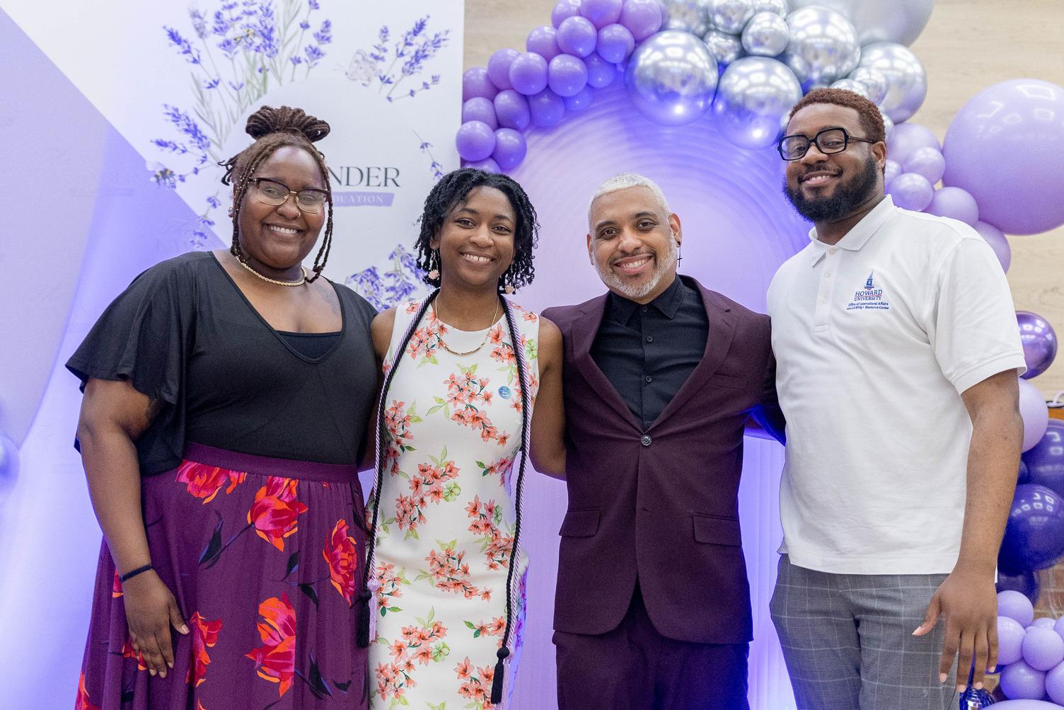 Staff members of the Intercultural Affairs and Resource Center (from left to right):  assistant director Jenelle Howard, director A.J. King, and program director DaQuan Ward. 