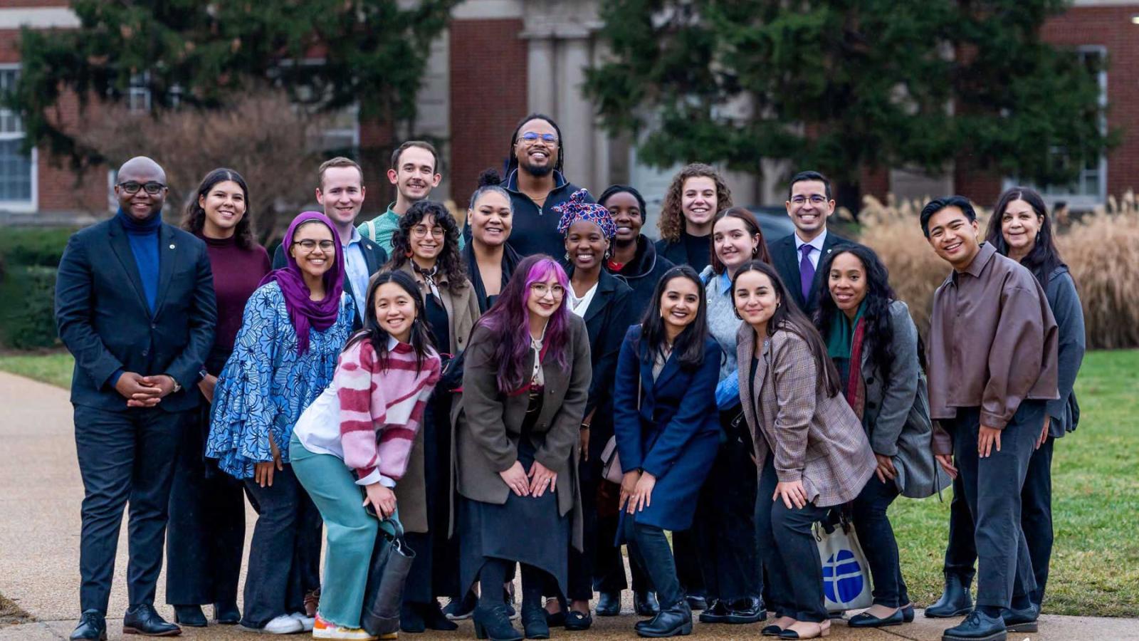 2024 Fulbright Alumni Ambassadors on The Yard at Howard University