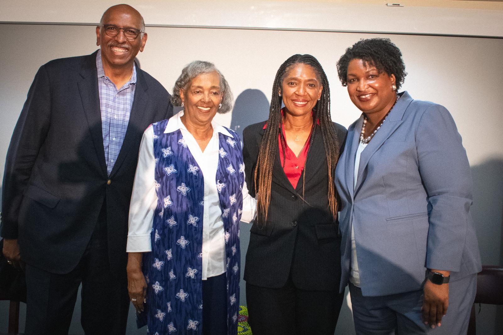 Stacey Abrams and Michael Steele with Patricia Turner Walters and Dean Sheara Jennings