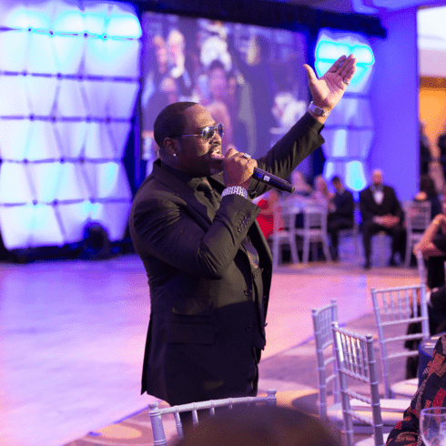 Johnny Gill performs at Howard Charter Day