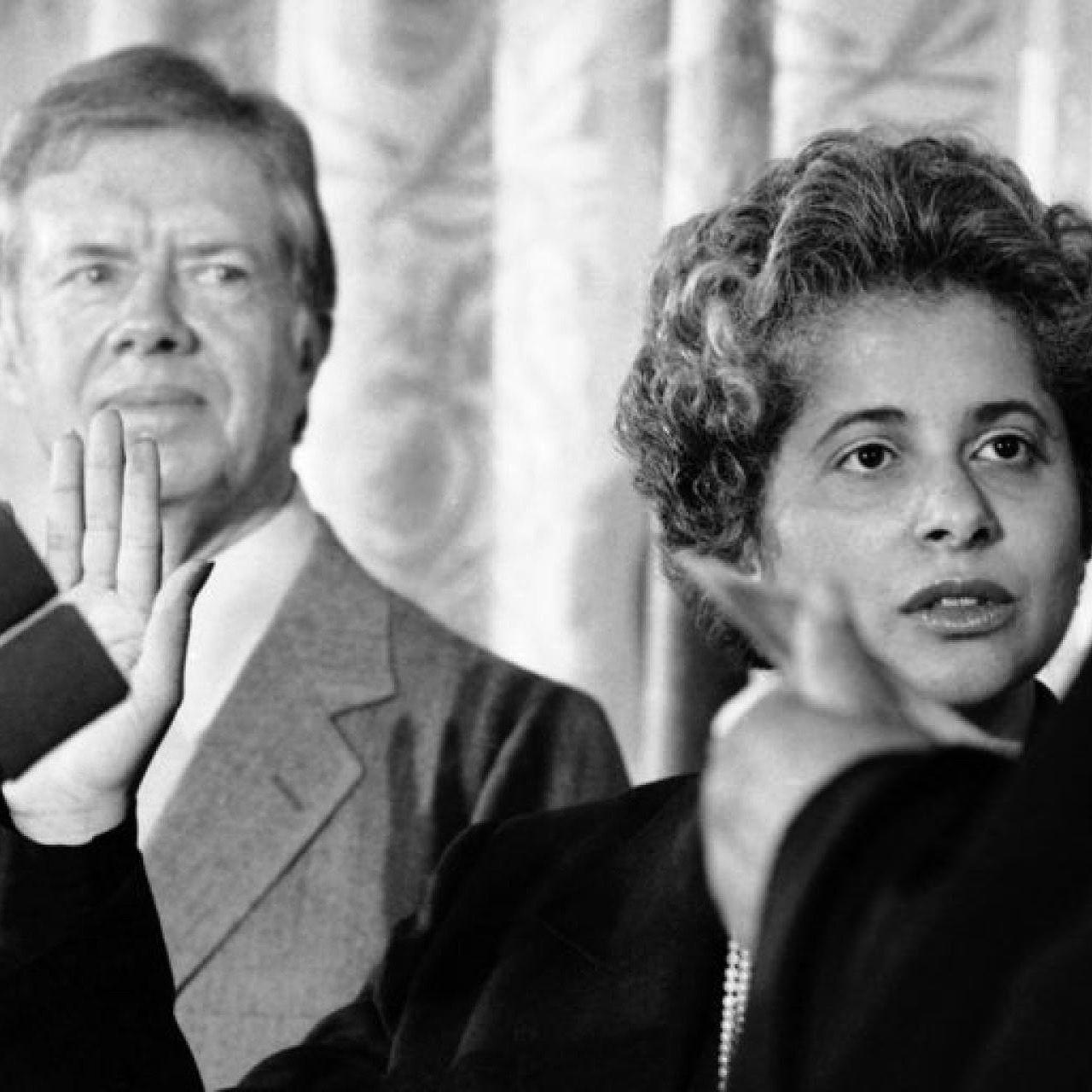 President Carter and Patricia Harris