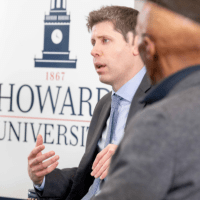 Sam Altman speaks at Howard.