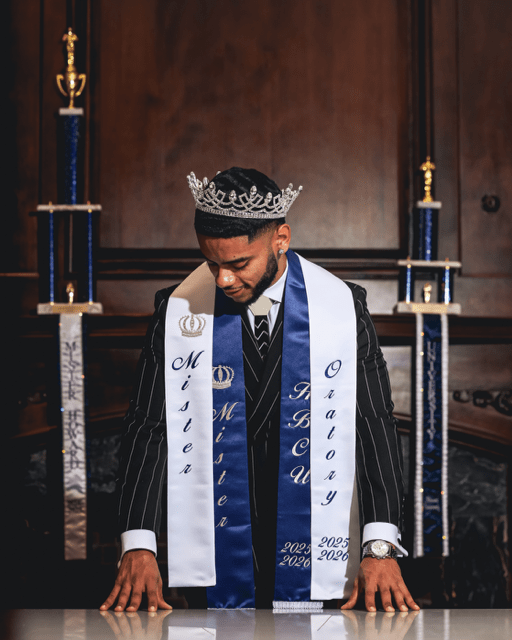 Mister Howard and Mister HBCU Gregory Allen JR - Crown