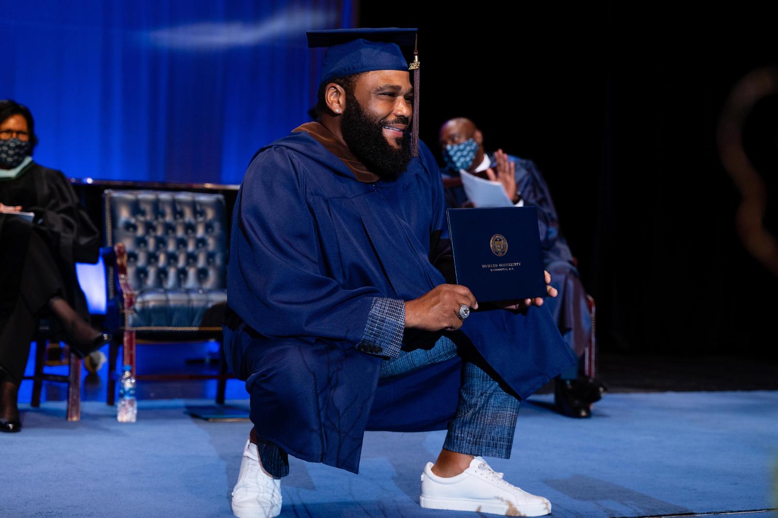 Anthony Anderson on graduation day, 2022