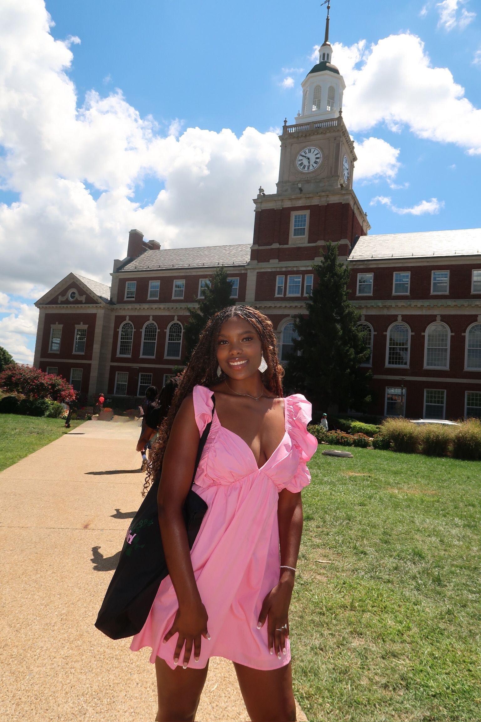 Senior Chemical Engineering Major Ava Conyer - clock tower