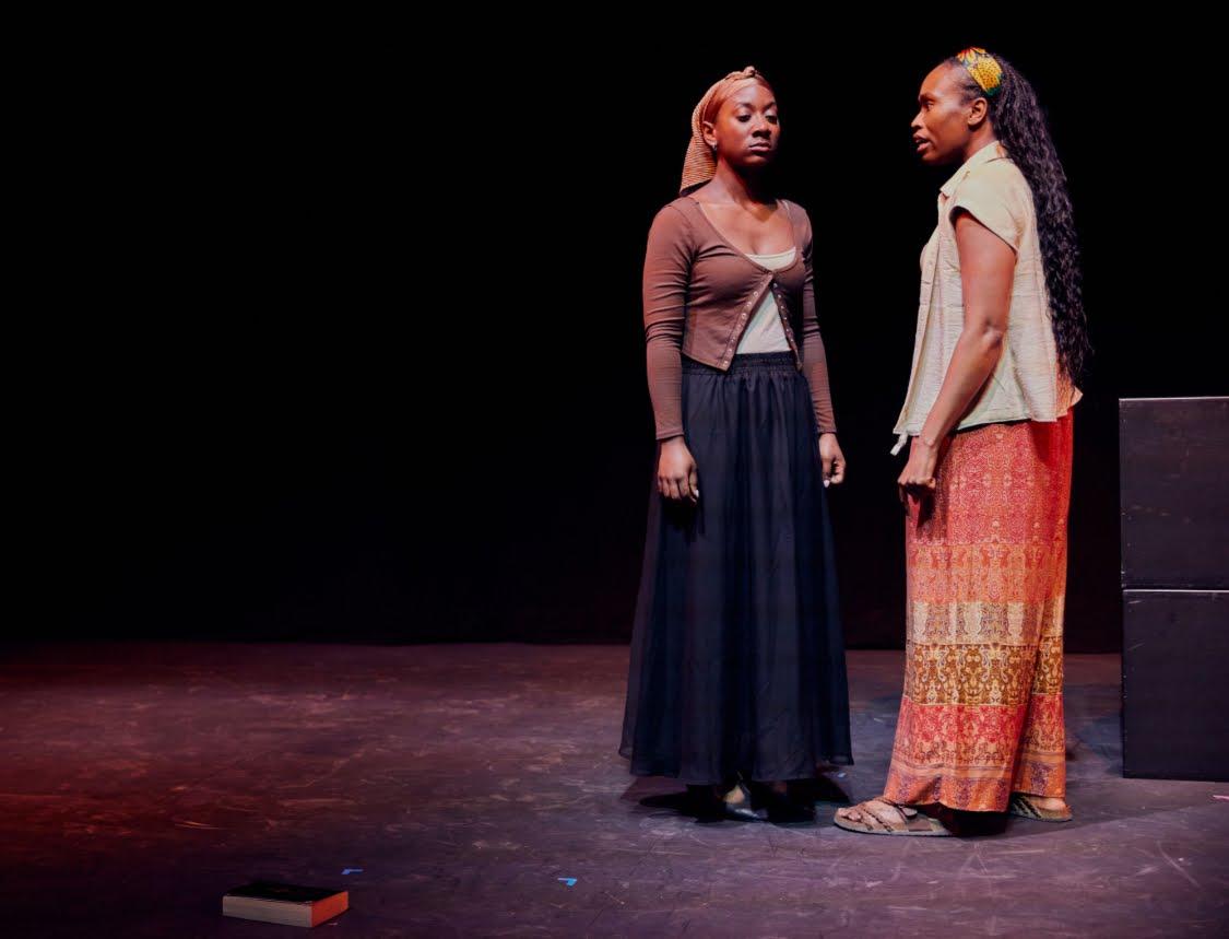 Fine arts major Rebecca Celestin on stage