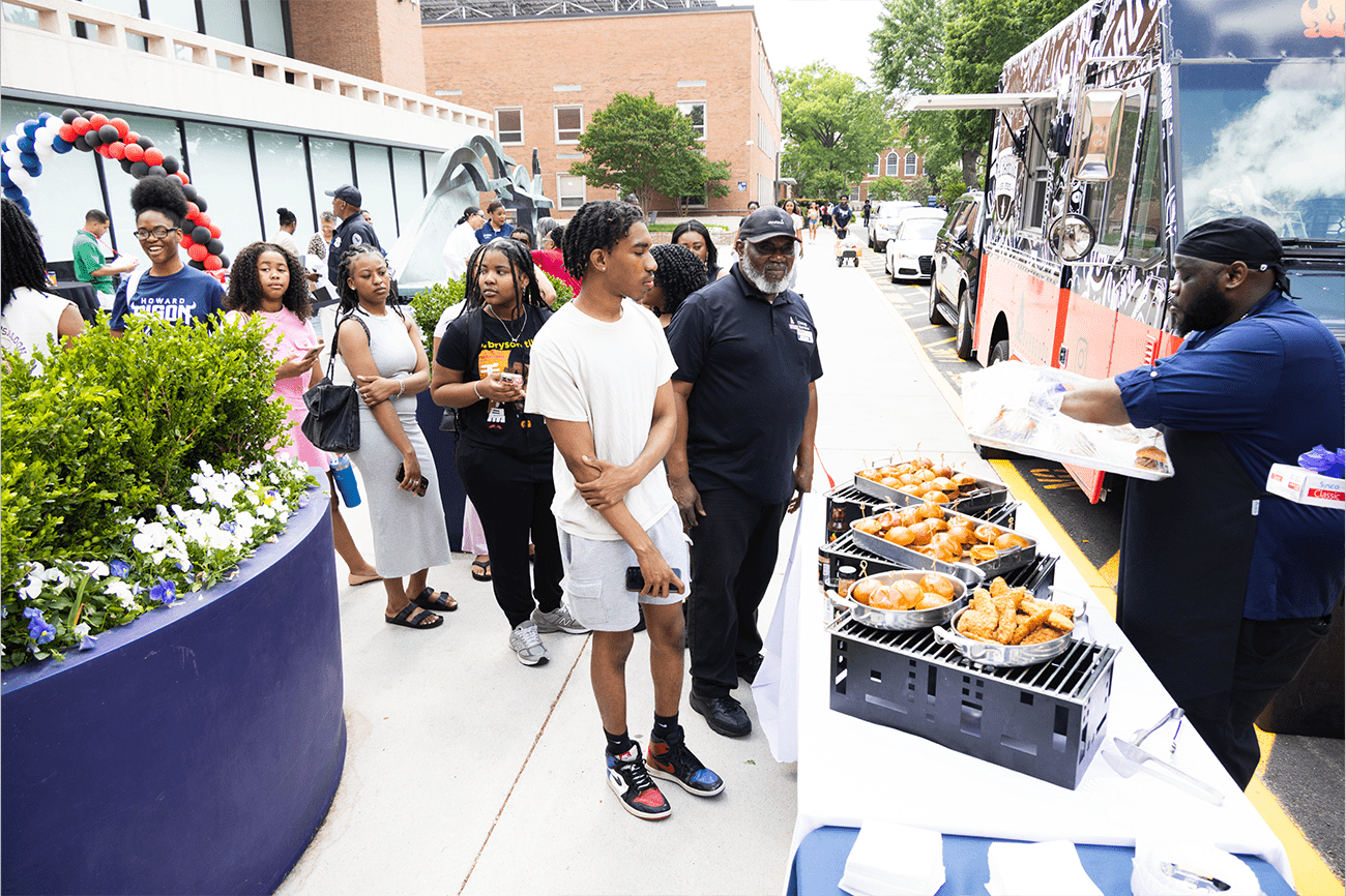 AC Barbecue being served on Howard's campus