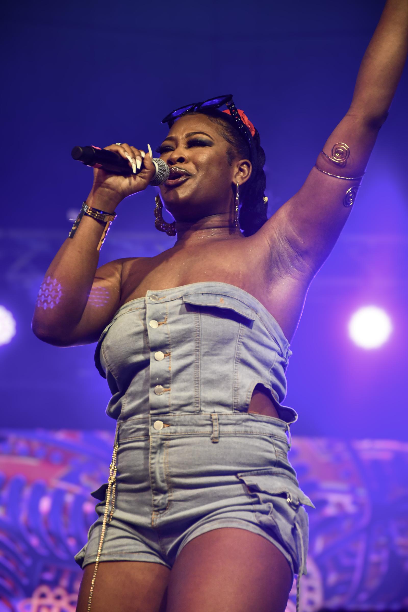 Photo of Phyllise Jade performing at the SpringFest Concert