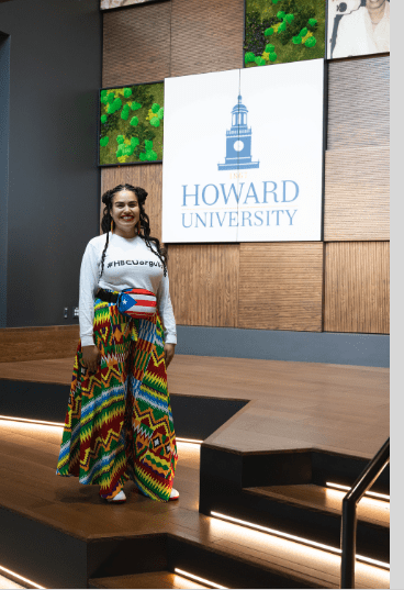 Stacey Speller, Ph.D. in cultural attire