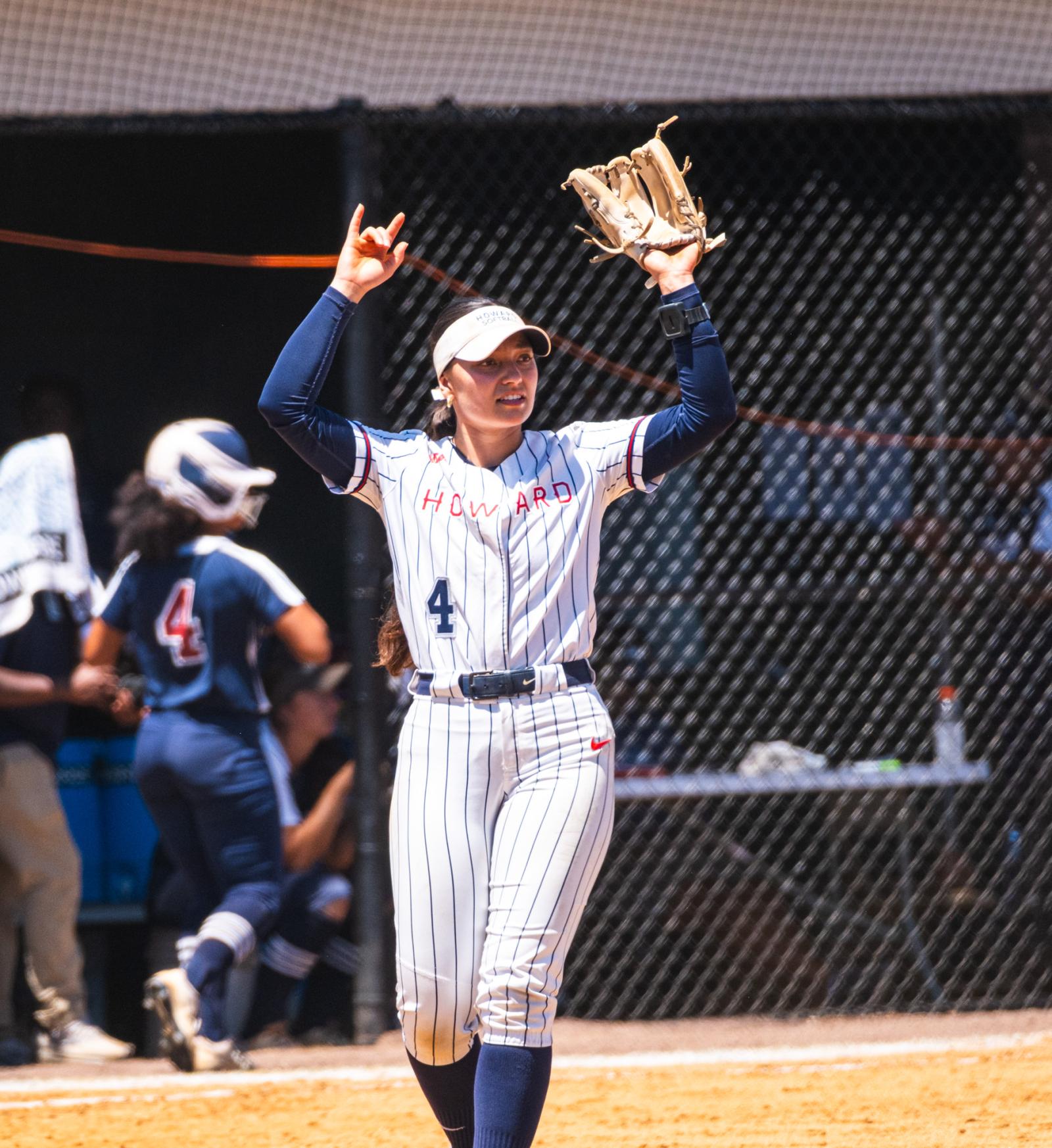 Softball team player