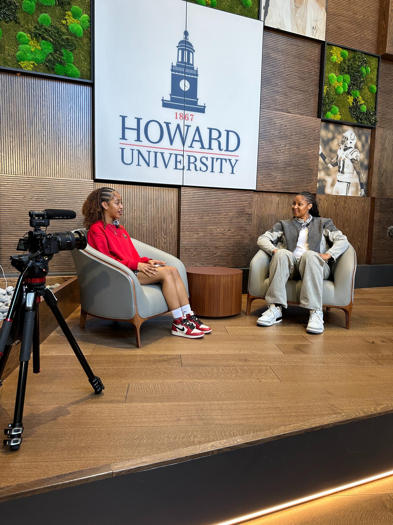HU Student Harmony Bailey and Maya Moore