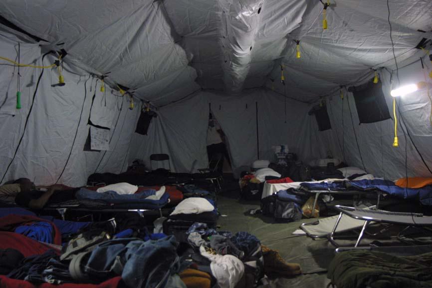 Howard students slept in the same conditions as many New Orleans residents after Katrina.