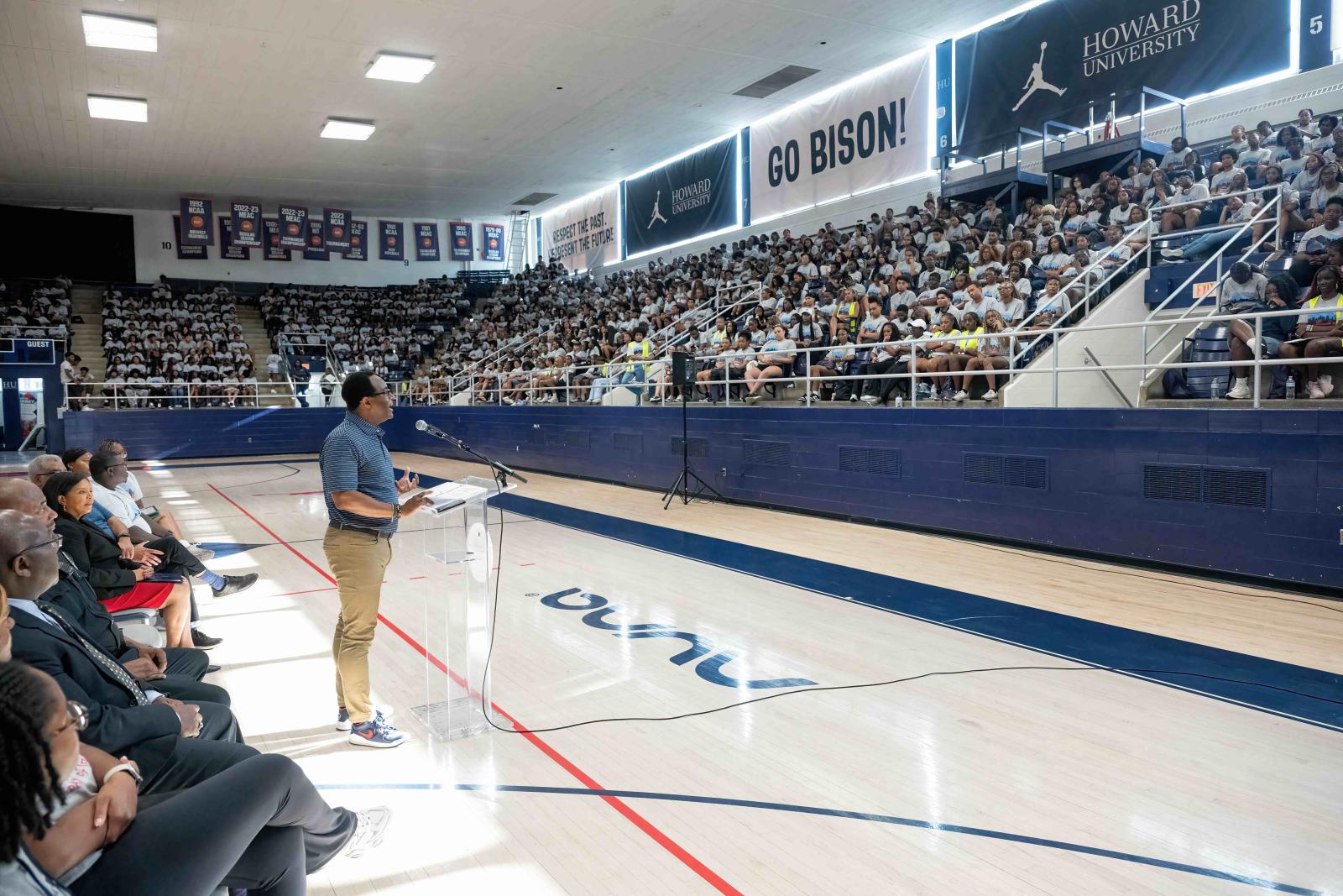 President Vinson at HU Service Day 25 