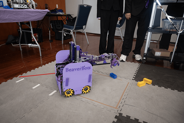 Close up photo of BeaverBot design