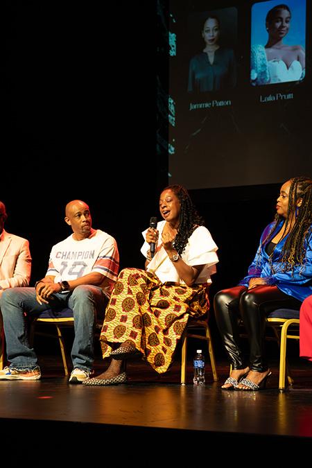 Jammie Patton shares her experience with Boseman during the panel