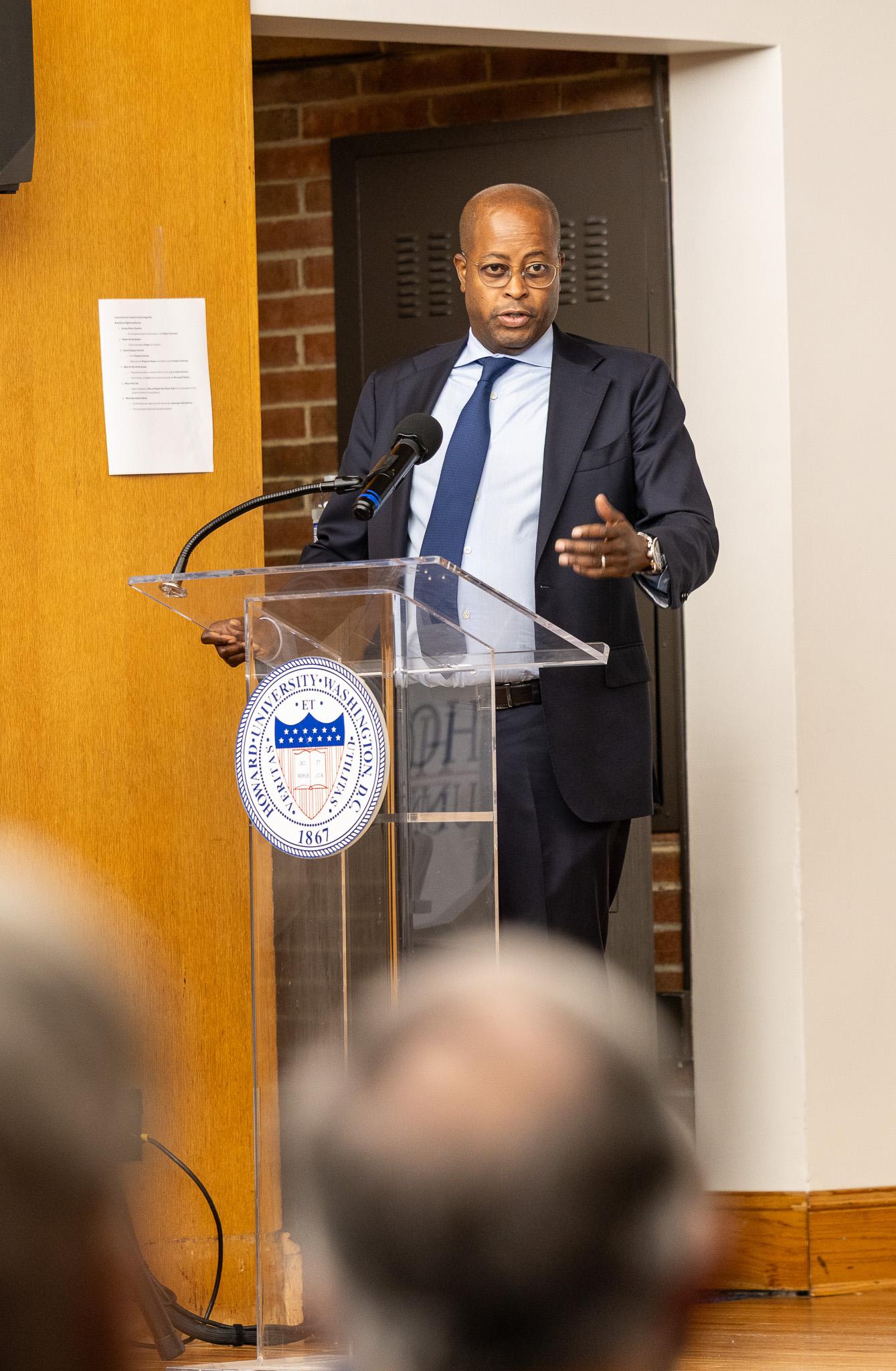 President Wayne Frederick at the BOV Congress