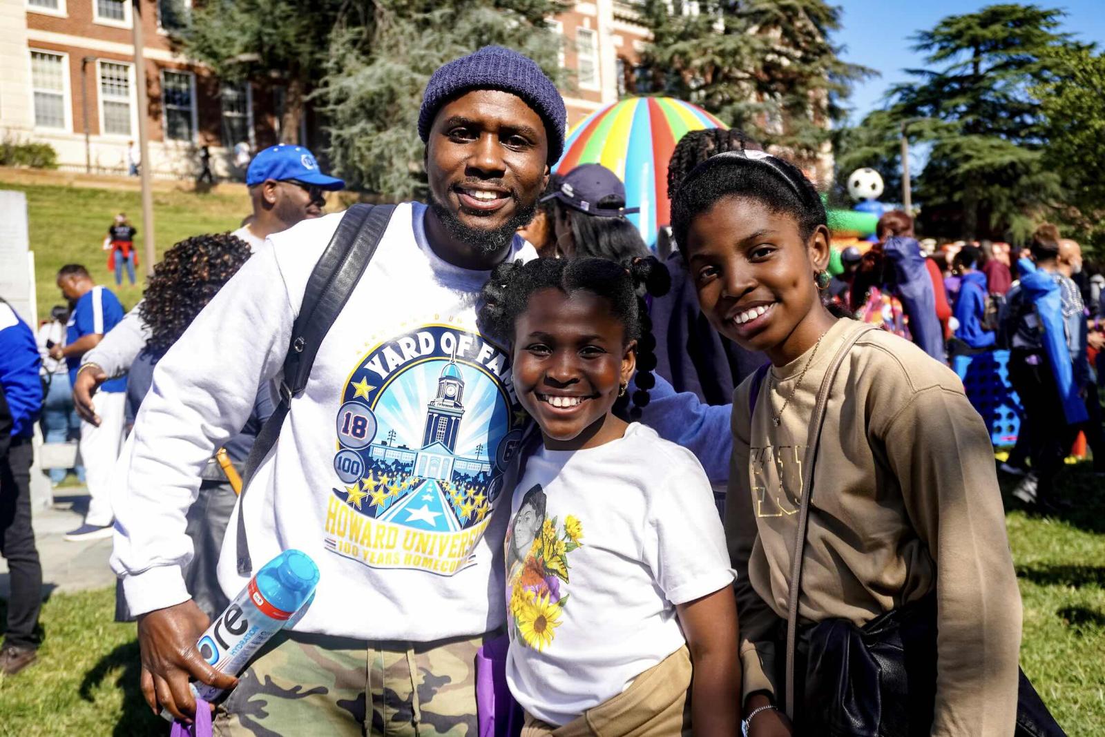 Family group shot at FamFest Howard University