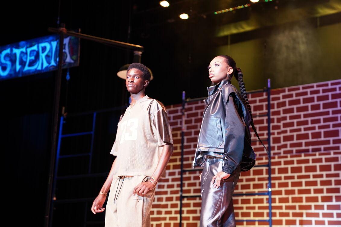 Fashion show on stage 