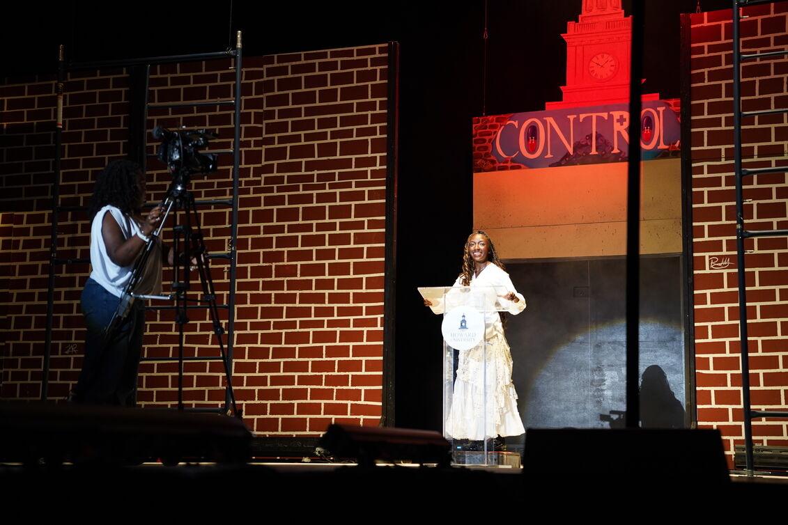 Fashion show on stage