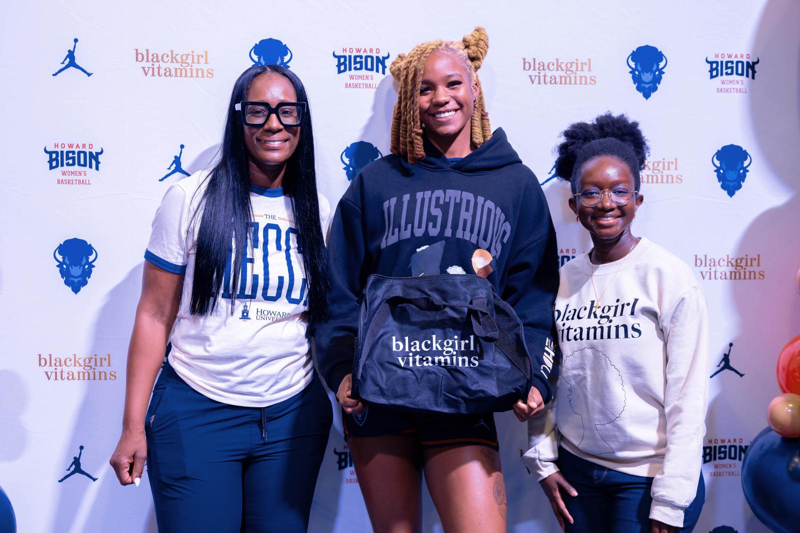 Womens Basketball Team and Black Girl Vitamins