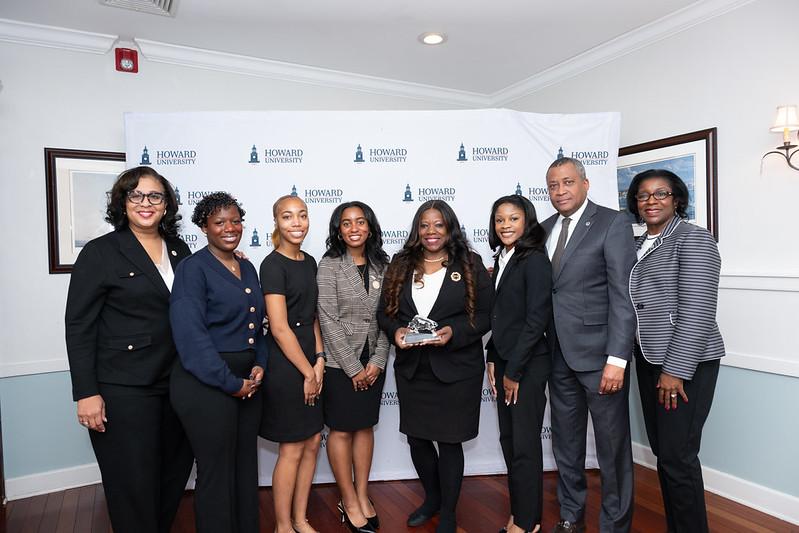 PG County Executive Bravebo y with HU Faculty and Staff