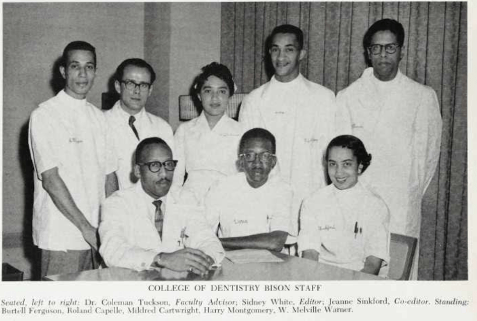 Bison Yearbook Staff for the College of Dentistry 1958