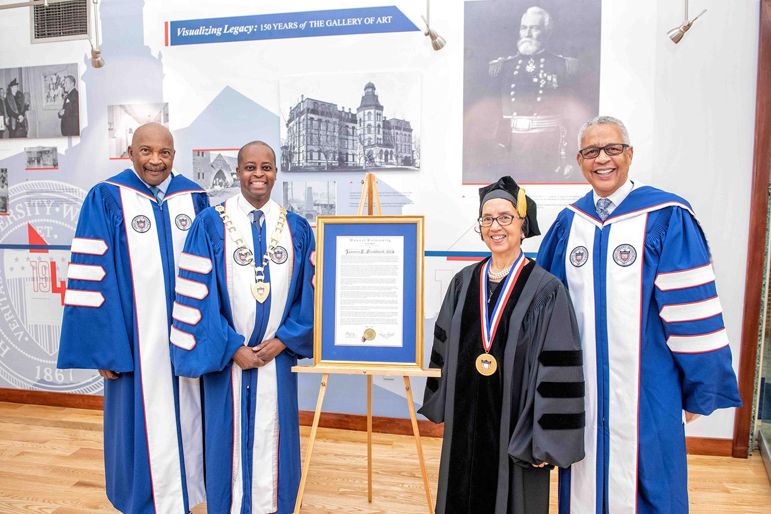 Jeanne Sinkford receives Howard honorary degree