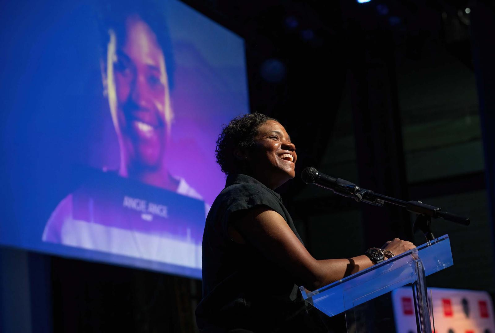 Angie Ange Blue Carpet