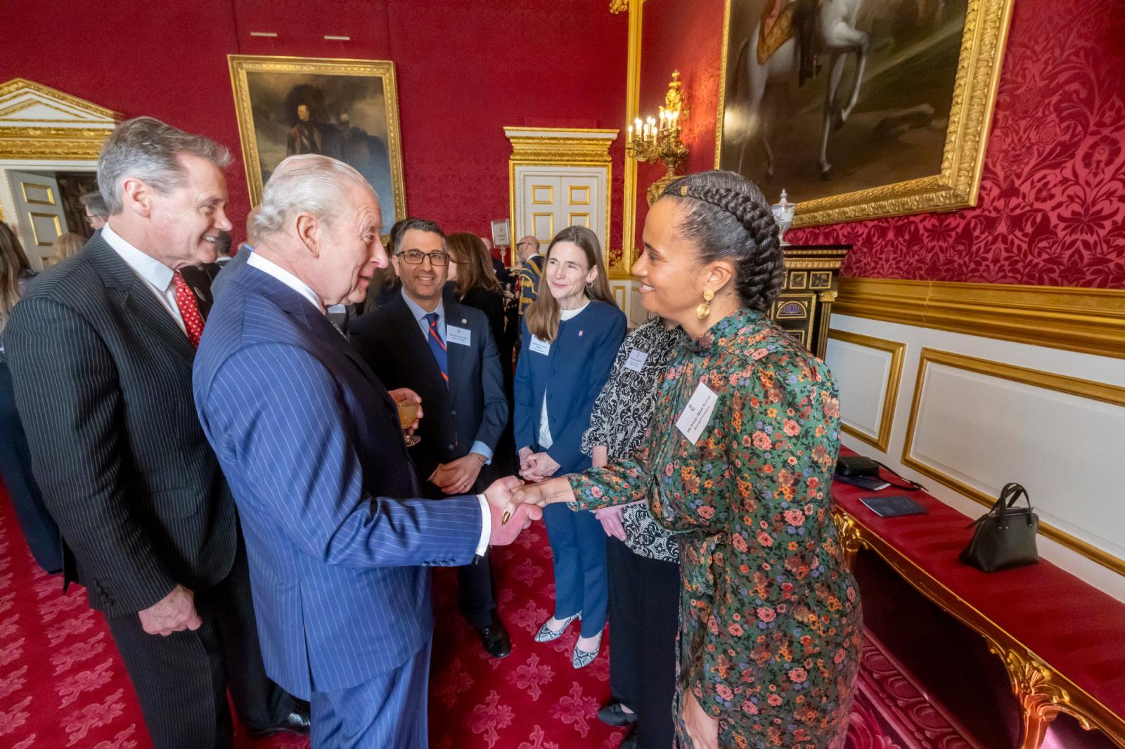 Tonija Hope with King Charles