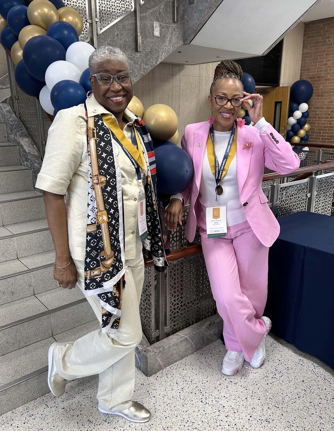 Janice McKenzie-Crayton and Shiba Freeman Burke '76