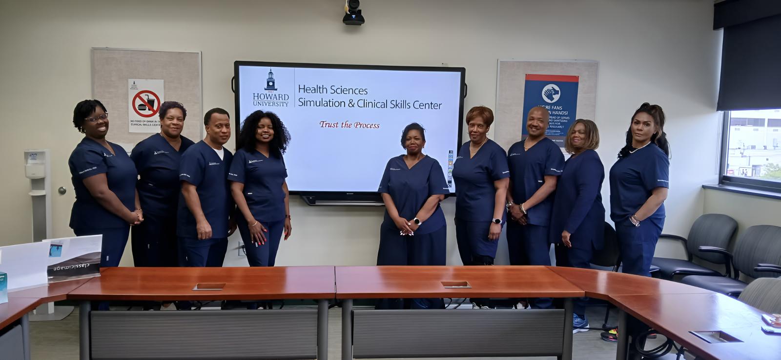 Photo of staff at the Simulation Center