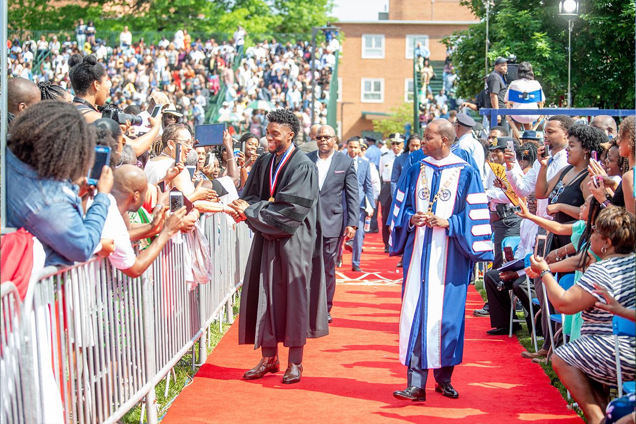 Chadwick Boseman at Howard Commencement