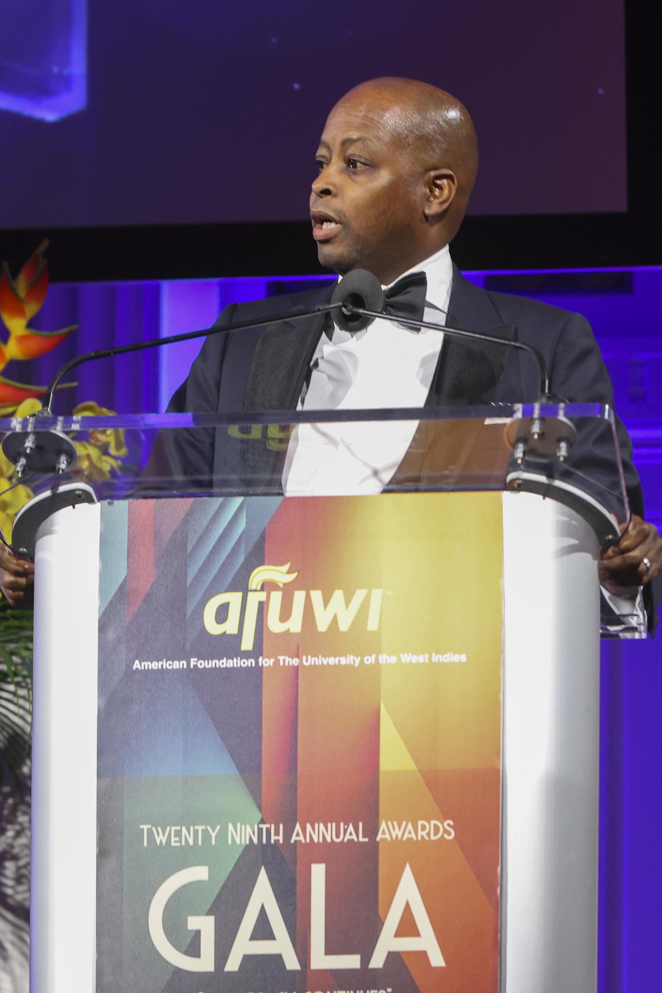 Dr. Frederick at AFUWI gala