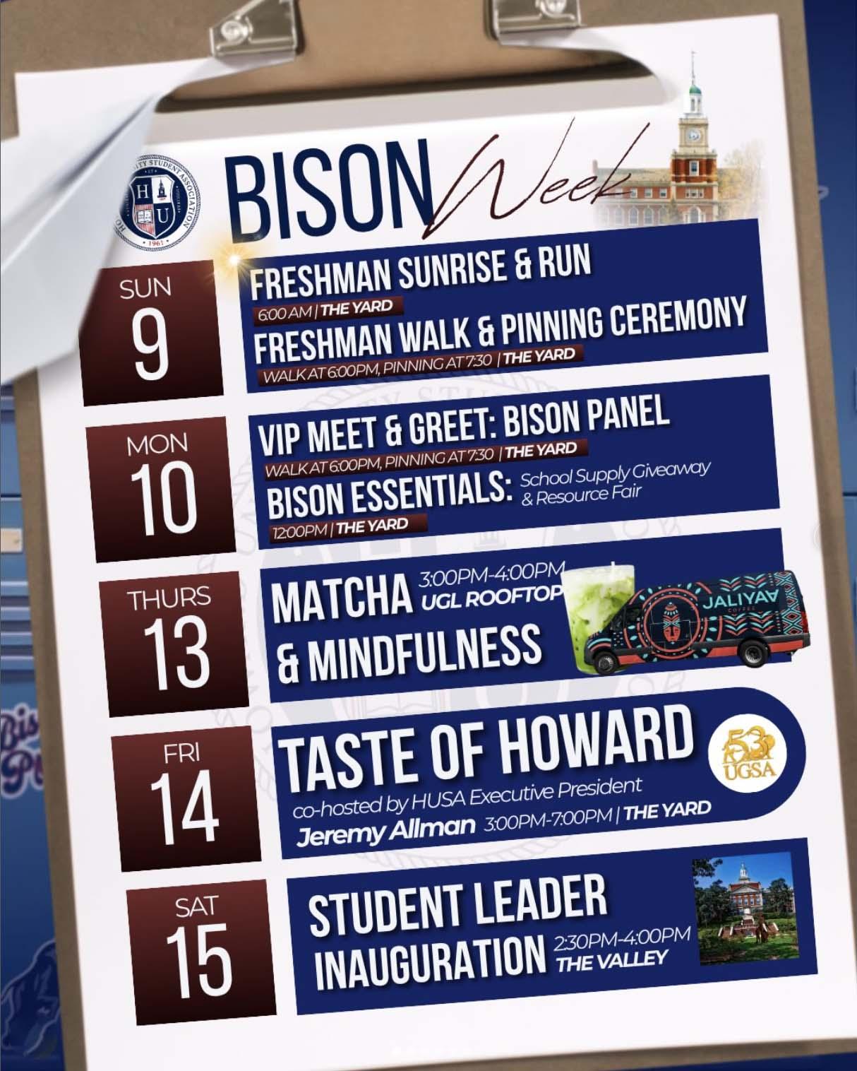 A list of Bison Week 2026 events